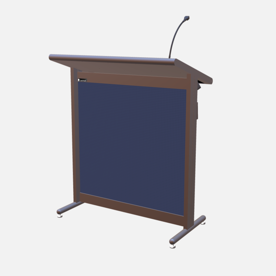 L900 Classic Lectern, extra wide, 2 XLR inputs, reading light & power supply