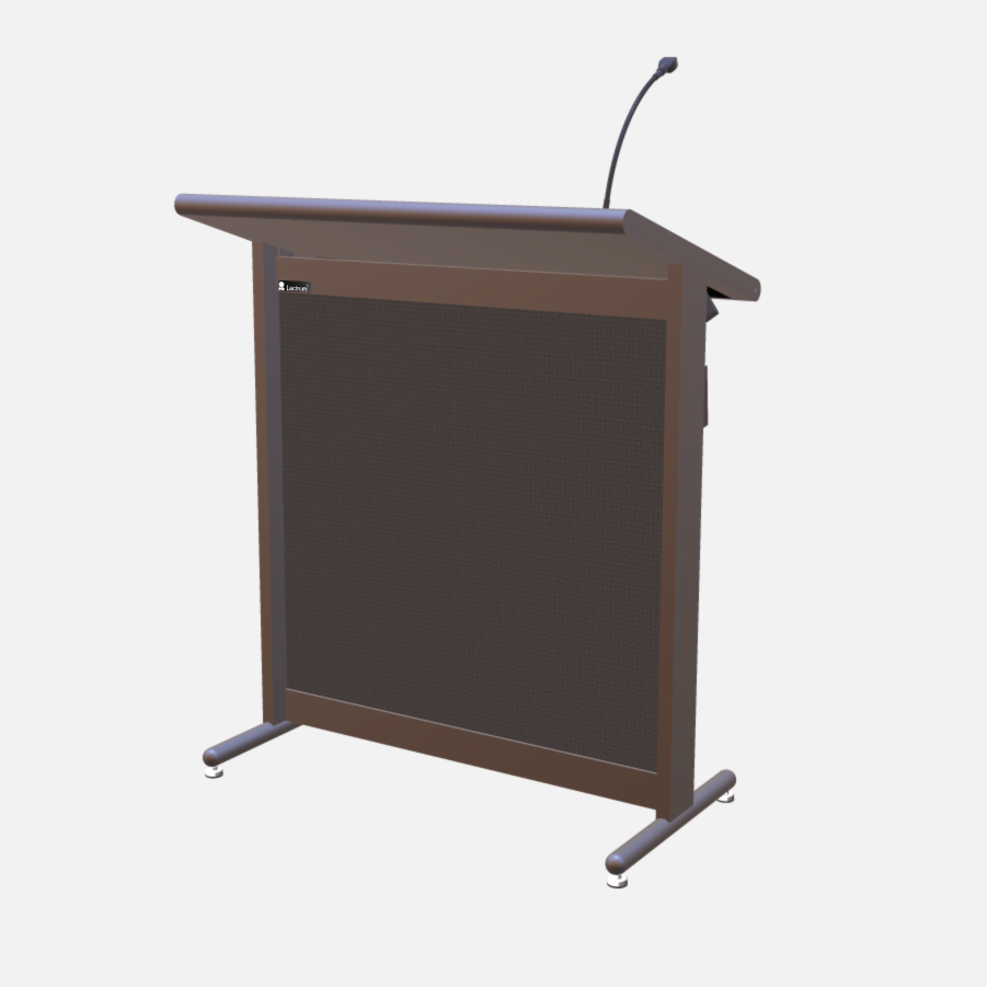 L900 Classic Lectern, extra wide, 2 XLR inputs, reading light & power supply