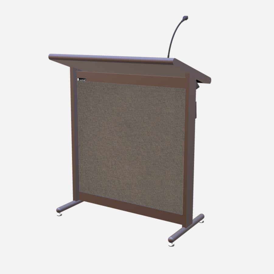 L900 Classic Lectern, extra wide, 2 XLR inputs, reading light & power supply