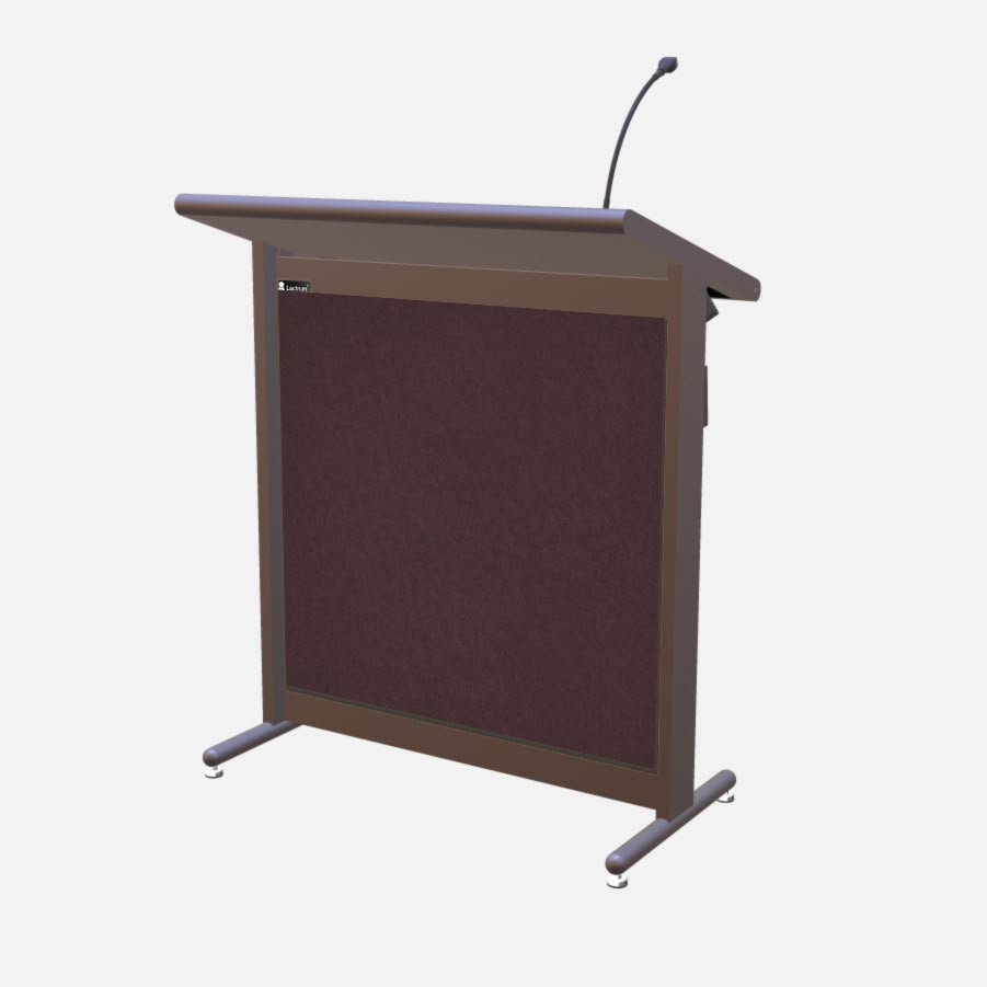L900 Classic Lectern, extra wide, 2 XLR inputs, reading light & power supply