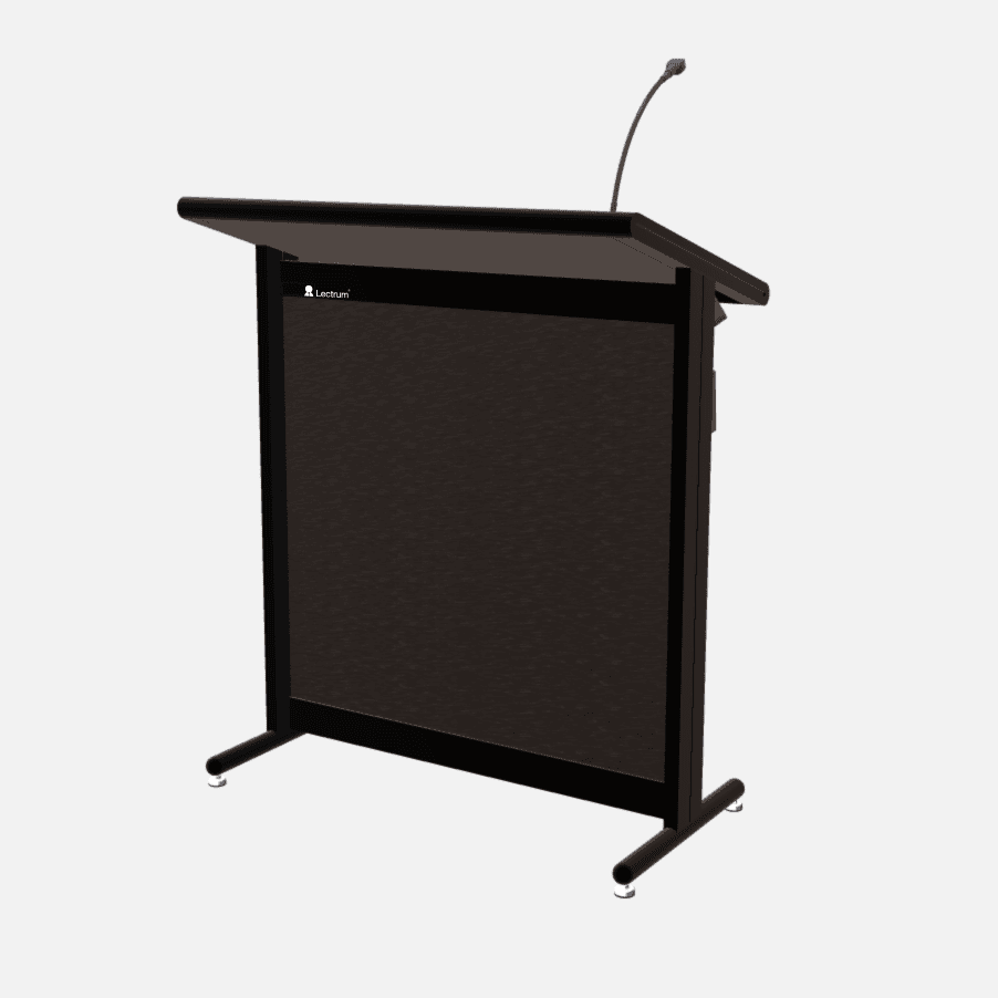 L900 Classic Lectern, extra wide, 2 XLR inputs, reading light & power supply